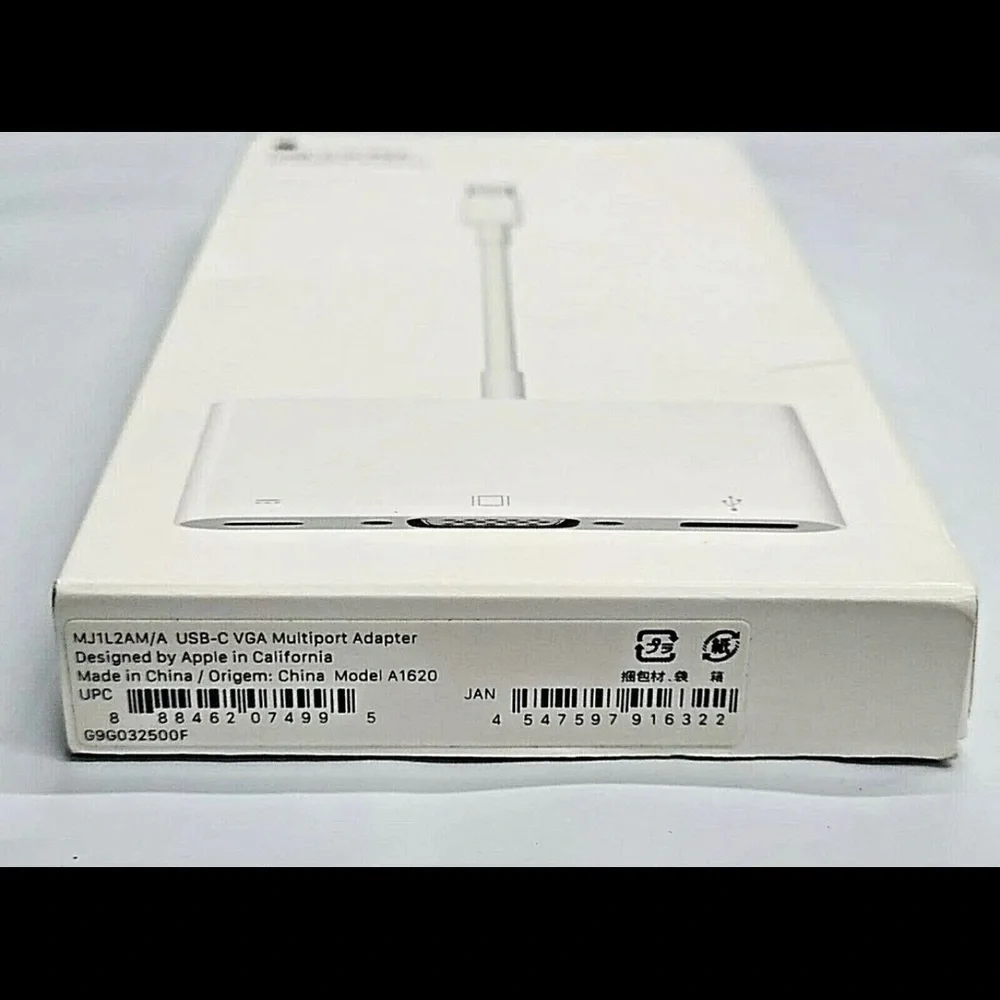 GENUINE Apple USB-C to VGA Multiport Adapter MJ1L2AM/A - A1620 - Open Box